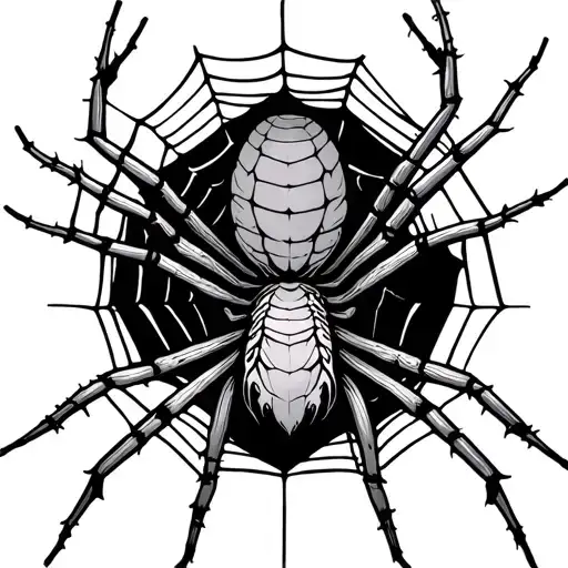 Spider On Web Asymetrical