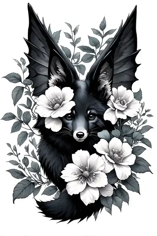 Flowers Turning Into Flying Fox