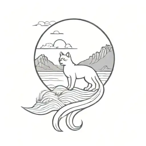 Lake Titicaca And Cat