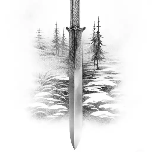 Sword In Forest
