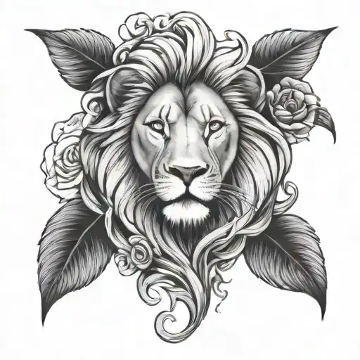 Lion And A Rose