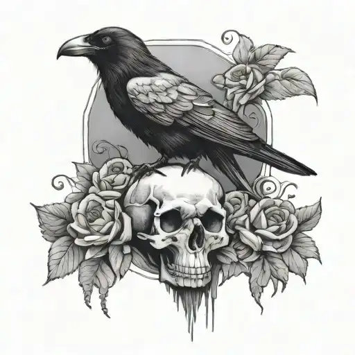 Crow And Skull Soft Shading