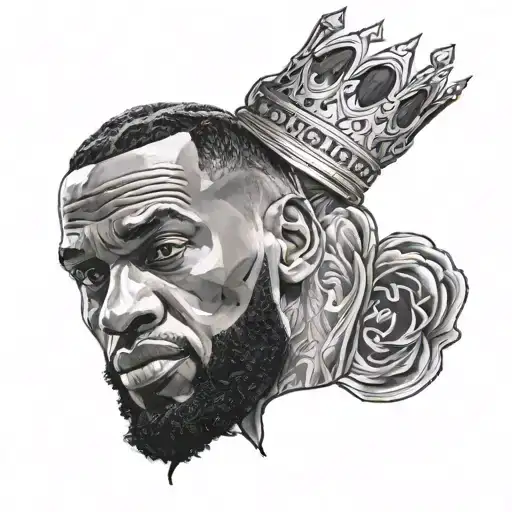 Small Lebron James With Crown And Number 23