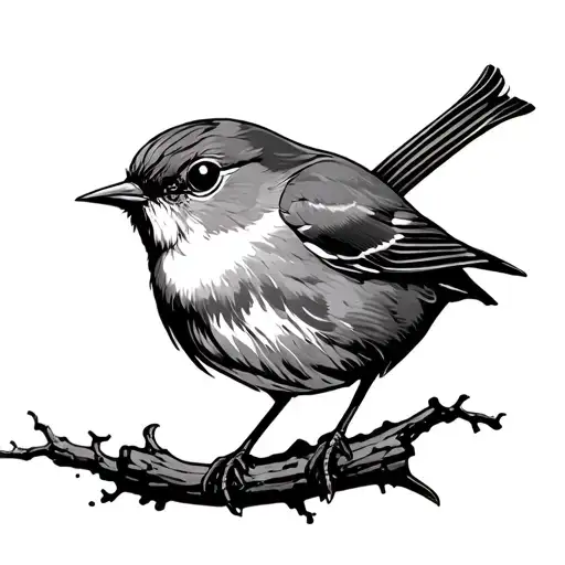 Robin With Cancer Ribbon