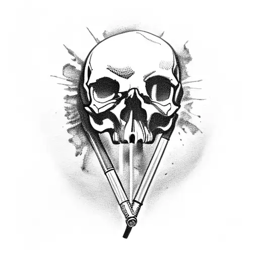 Skull With Syringe