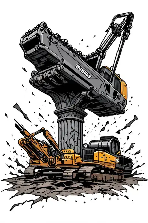 Diggersurromded By Pillar Broken