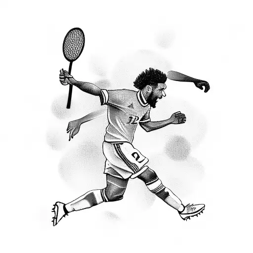 Soccer Player With Jersey Number 22 Surrounded By A Crowd Of Cheering Fans