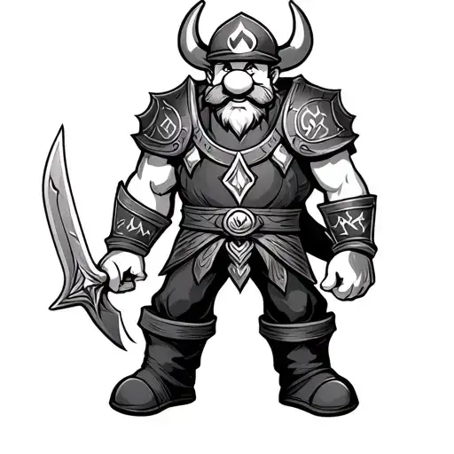 Mario A Viking Runes