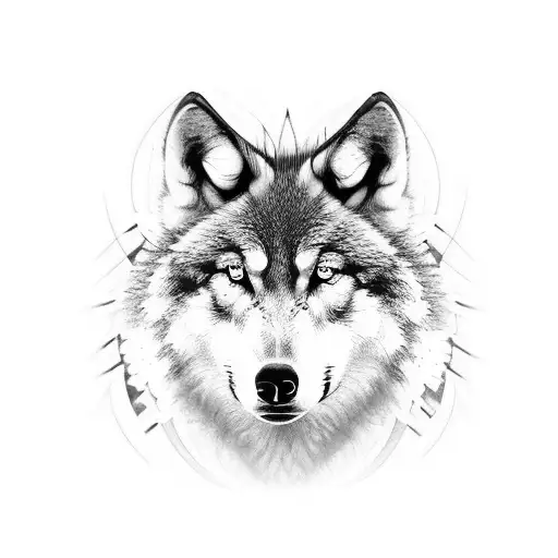 Chessboard With A Wolf As The King Piece