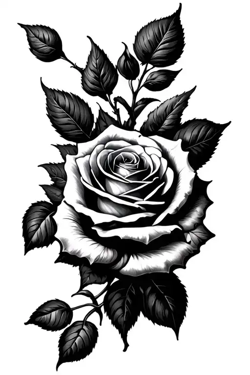 A Rose Wrapped Around An Arm