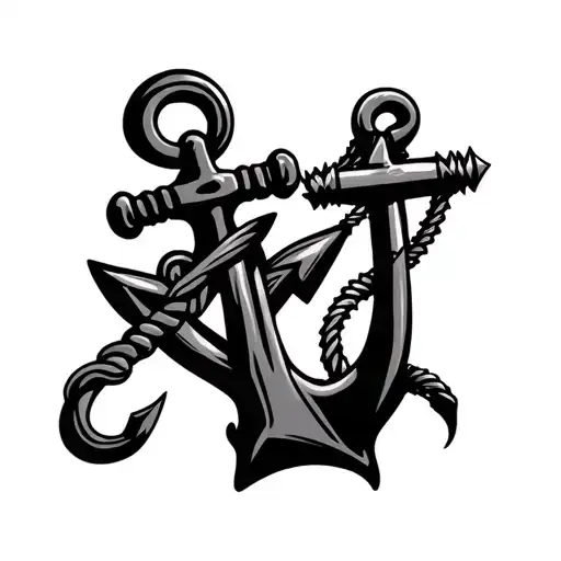 Mike With Anchor And Hook