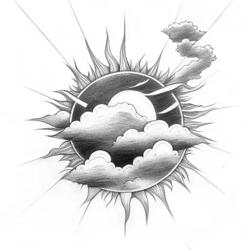 Rain Cloud Inside Sun