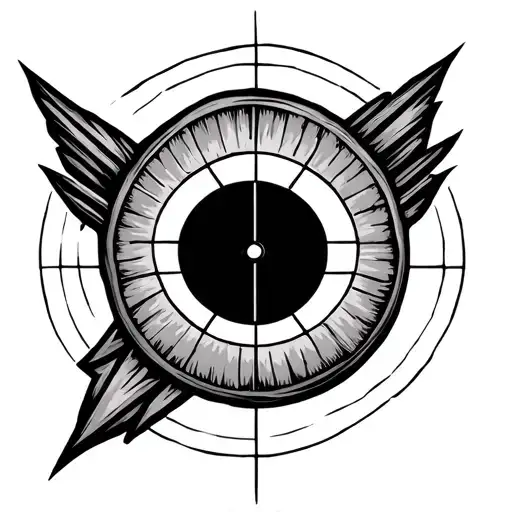 Arrow Head With Reticle Inside