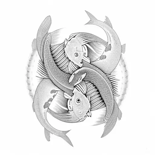 Yin And Yang Koi Fish