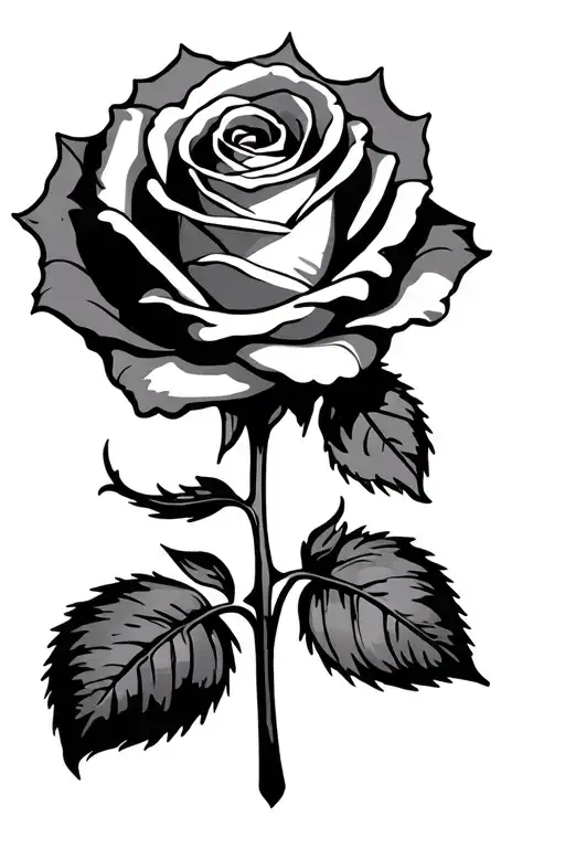 Rose With The Word Emilia In Place Of Stem