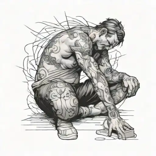 The Bum Is Sad And He Writes Hazen Next To Him The Size Of His Chest To Cover