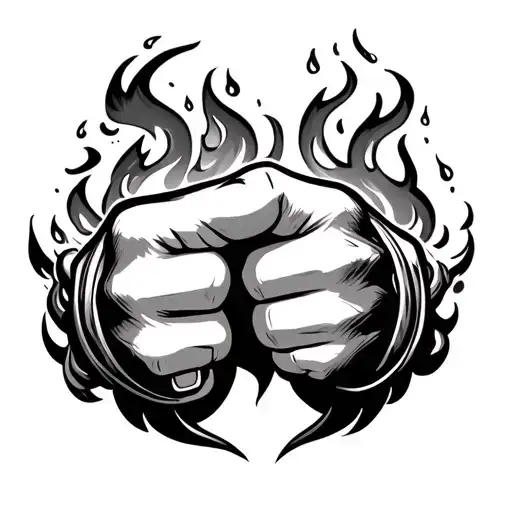 Sukuna Fire Fist Bumping