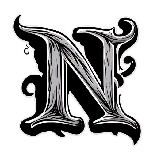 Single Letter N In Glagolic Script