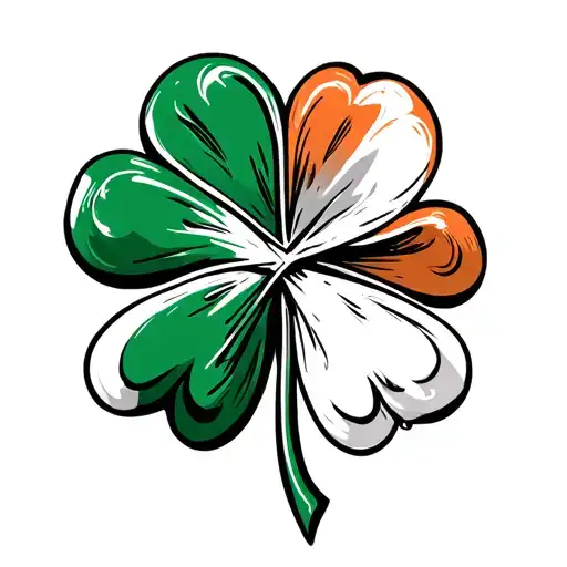 Irish Flag Shamrock