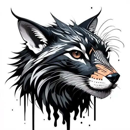 Fancy Cyberpunk Tattoo Animal