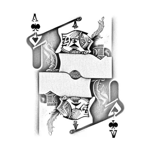 Flaming Ace Of Spades Playing Card