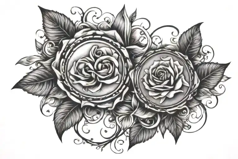 Generate A Small Unique Meaningful Couple Tattoo Designs With A Date And Phrases
