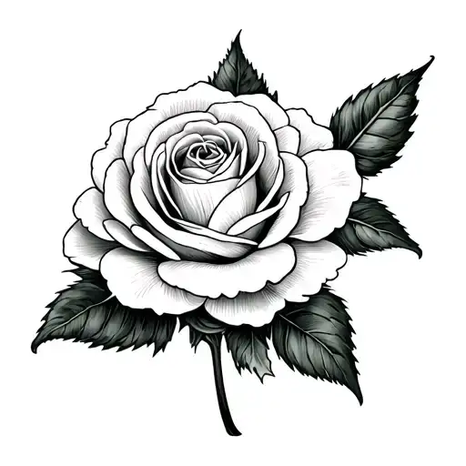 Carnation And White Rose