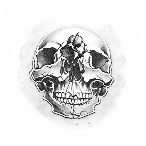 Skull Money Motivation Girls