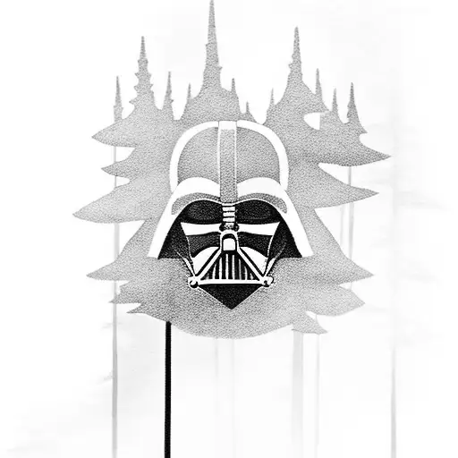 Darth Vader In A Forest