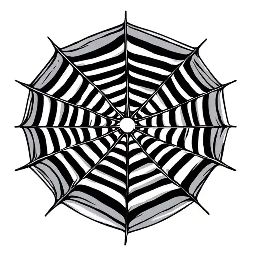 Spider Web On Brush In Japanese