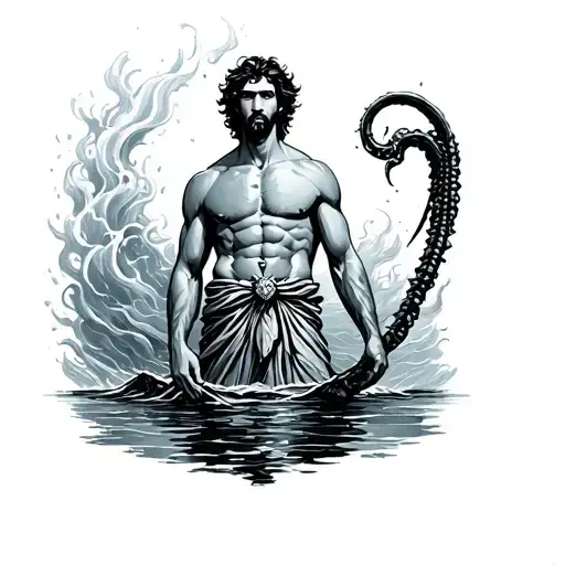 Aquarius Man Standing