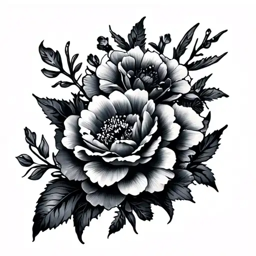 Variety Of Pretty Poisionous Deadly Flowers Shoulder To Sleeve