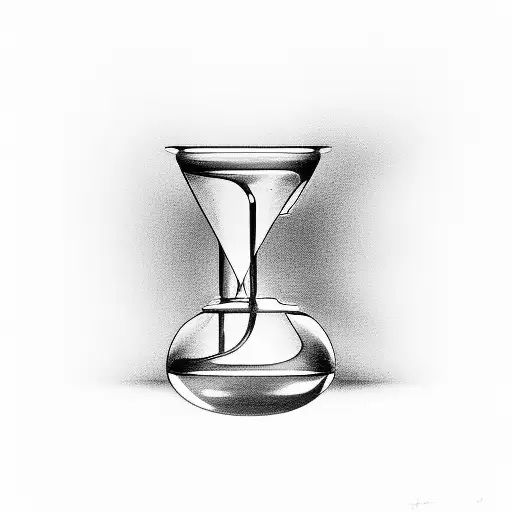 Hourglass With Ink In It
