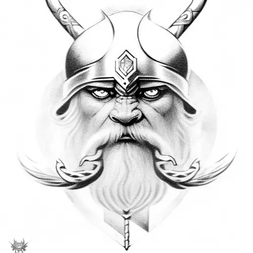 Odin With Runes
