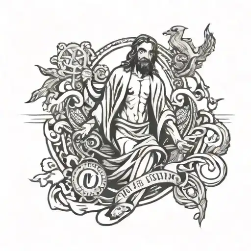Jesus Christ In Rio De Janeiro Below Jiu Jitsu With Meaningful Fred Perry Logo With A Date In It