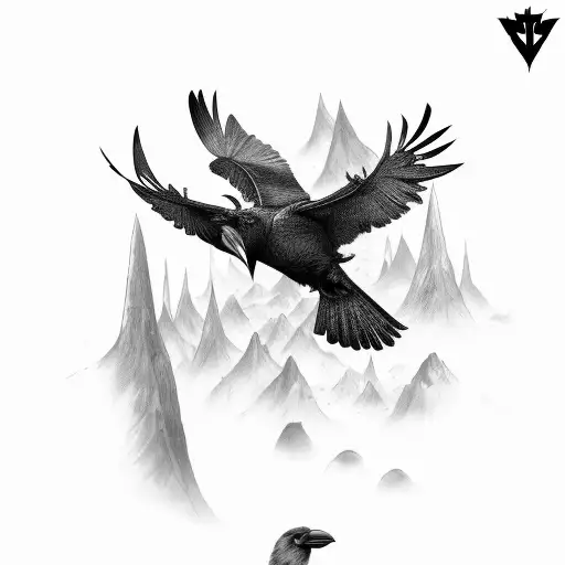 Nordic With Ravens And Oden