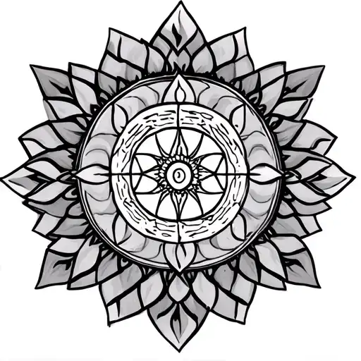Mandala And Yantra Mandala Lotus Geometric