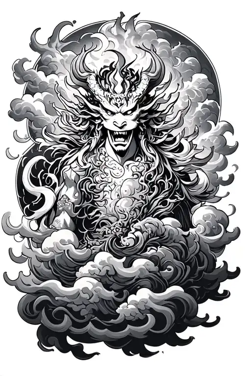 Japanese Demon Clouds Surrounding