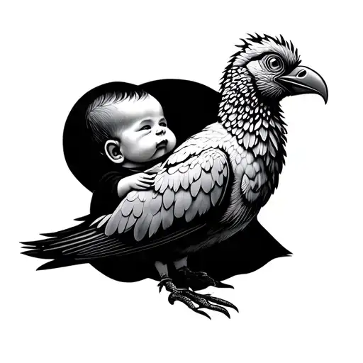 Minimalist Baby And Big Bird