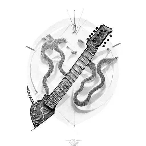 Guitar Fretboard Arm Tendons