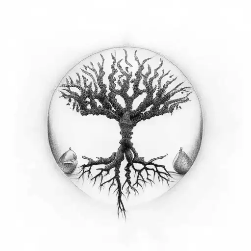 Tree Of Life With The Fruits Of The Spirit On It