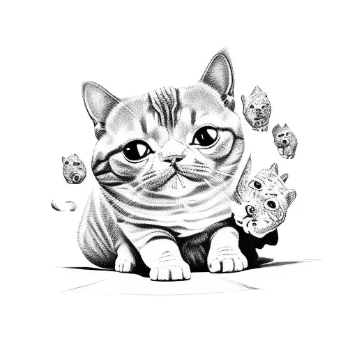 Rapper Surrounded By A Cloud Of Cats