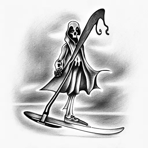 Grim Reaper On Skate