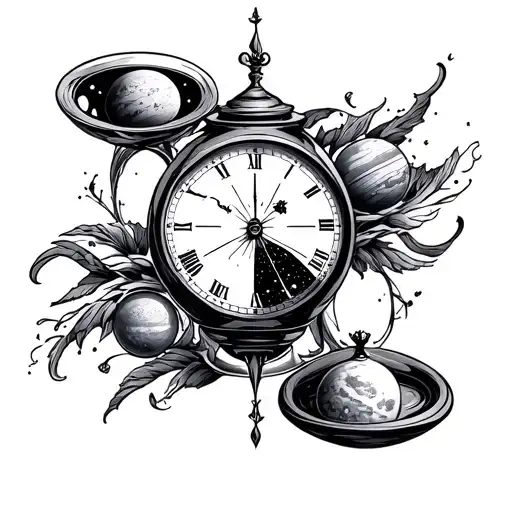 Space And Time Hour Glass Sleeve