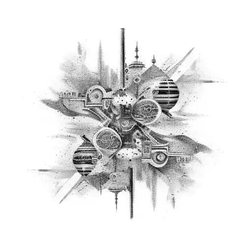 An Abstract Art Piece Inspired By The Vibrant Colors Of Brighton