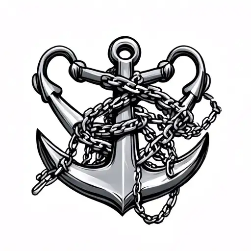 Anchor With Chains And 7 Deadly Sins