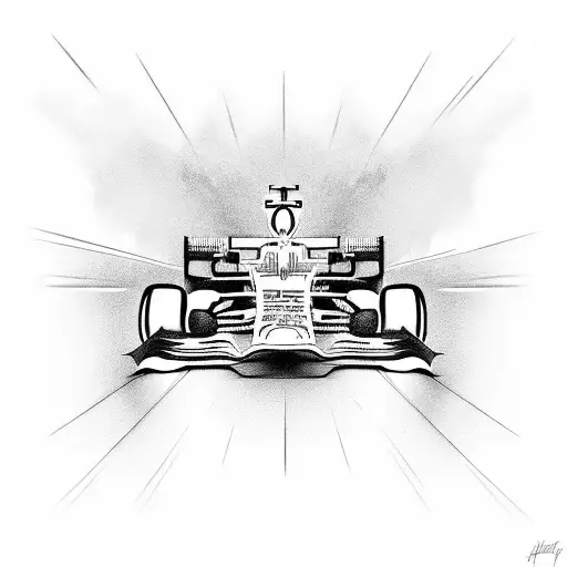 Formula 1 Car Abstract