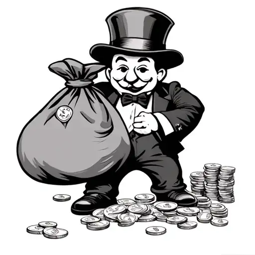 Monopoly Man With Money Bag