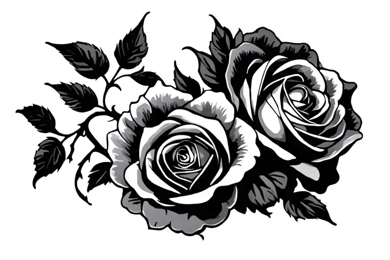 Negative Space Rose Band