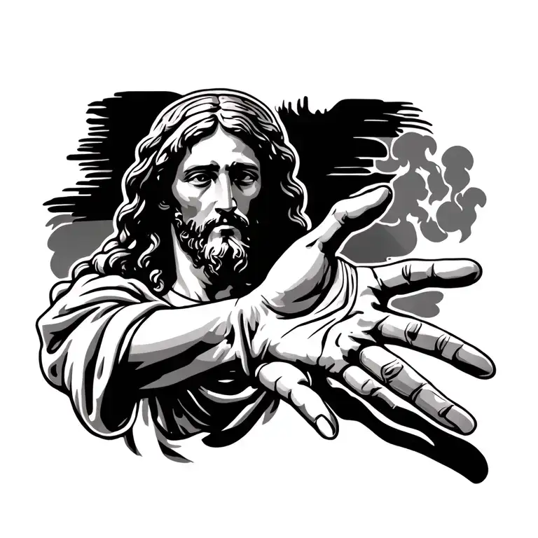 Jesus Christ Extending Hand